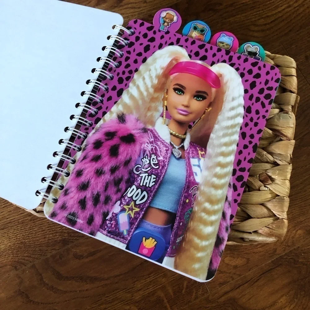 Barbie Tabbed spiral notebook journal